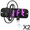 Insegna luminosa a LED per parabrezza auto, stile neon flessibile, USB 5V,
