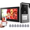 TMEZON Videocitofono Wifi Smart 2 Fili Video Citofoni M790,1080P monitor e Campa