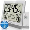 Techno line Technoline WS8119 - Orologio da parete digitale senza fili, con display della te