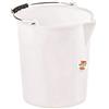 STEFANPLAST Secchio industriale graduato in polietilene bianco - ø cm.28x29 - Conf. 3 Pezzi