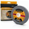 Topolenashop Disco Mola Abrasiva 150 x 32 x 16 mm Grana 80 con 4 Anelli di