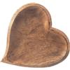 Artemis Piatto da snack in legno per servire antipasti, a forma di cuore, 25x25 cm, colo