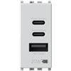 4box - Alimentatore USB CCA 20W compatibile Vimar® Plana™, per caricare i tuoi d