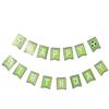 Durable Soccer Themed Birthday Banner Paper Party Decoration Green