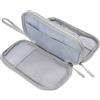 PU Electronic Travel Organizer Grey Cable Storage Pouch for Accessories