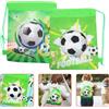 Football Party Drawstring Bag Non-Woven Fabric Reusable Soccer Backpack