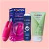 Control Me&V Passion Mix Cofanetto Crema Massaggio, Gel Lubrificante e Mini Vibratore