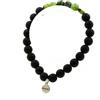 Gioielli Pietre E Minerali. Bracciale In Giada Nephrite Di Xiuyan Cina + Perle Onice Nero