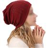 per cappello donna decorato con strass righe verticali morbido cotone