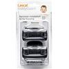 Lascal KiddyGuard Avant/Accent/Assure Staffe per rete e cancelletto per bambini, Morsetti per ringhiere rotonde o angolari fino a 50 mm, Set morsetti da 2, nero
