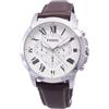 Fossil Grant al Quarzo Cronografo Acciaio Inox Analogico FS4735 Orologio Uomo