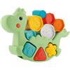 Chicco 2in1 Rocking Dino, Gioco di Equilibrio Impilabile e a Incastro, Dinosauro con 6 Cilindri, 3 Forme e 3 Attività, Realizzato in Plastica Riciclata, Made in Italy, Giochi Educativi 1 Anno - 4 Anni