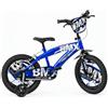 Dino Bikes Bicicletta BMX 16" per Bambini Blu con Stabilizzatori e Gomme EVA