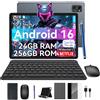 TABWEE T20 Tablet 10,1 Pollici Android 16 24GB+256GB 5G WiFi Tastiera Mouse