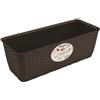 STEFANPLAST Balconetta natural moka con riserva d'acqua - cm.40x16x13h - lt. - Conf. 4 Pezzi