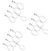 Set of 3 Supporto Per Fiori Regolabile Porta Piante Piedistallo Portapiante