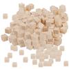 50pcs Mini Cubi Naturale Squre Legno Abbellimento Per 10x10x10mm Mestiere