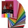 Azviey Cartoncino colorato, 40 fogli, formato A4, 230 g/m², multicolore, per realizzare
