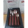 Guzzini posate my fusion con il manico di colore rosso ( red ) 24 pezzi 6+6+6+6