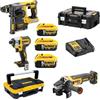 DEWALT* KIT DI ATTREZZI 18V XR DCF887N + DCH273 + DCG405 3*5.0AH - DW DCK305P3T