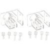 2PCS Porta A Clip Per Tubi Acrilico Per Fissare 12mm / 16mm Flow Outflow Tubo