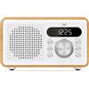 Majestic Radiosveglia BIANCA (Ricaricabile) White e Wood 169262 WD