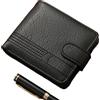Portafoglio uomo compatto per slim PU 12x10x2,5 cm con per rfid e