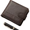 Portafoglio uomo compatto per slim PU 12x10x2,5 cm con per rfid e