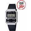 Casio OROLOGIO CASIO IN PROMO A100WEF-1AEF A100WEF1AEF VINTAGE DIGITALE NERO UNISEX