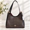 Coach Borsa a tracolla Coach Erin in tela firmata CAQ87 marrone scuro Charm Outlet ...