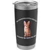 Sensitive Little Creature - So Be Nice! I'm A Sensitive Creature Please Be Nice To Me Cute Kitten Bicchiere termico in acciaio inox doppia parete
