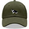 Cap Base Border Collie Dog Cappellino Baseball Classico Unisex Regolabile