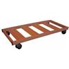 Papillon PORTAVASO RETTANGOLARE IN ACCIAIO CON RUOTE CM.70X30 ARREDO GIARDINO VASI PIANTE