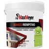 MaxMeyer Quarzo Riempitivo,, Pittura per Esterni Antialga, Bianco, 14L