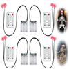 NEOVSUNY 4 occhi luminosi a LED per Halloween scheletri teschi zucche tombe