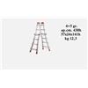 GIERRE SCALA TELESCOPICA ALLUMINIO PEPPINA 4+4 4+5 5+5 6+6 PORTATA 150 KG