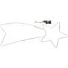 Lotti Stella cometa (L100 H40 cm) 1 gioco di luce (1pz) 294 luci - LED Bianco freddo