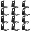 Black Plastic Strapping Buckle Clips for Packaging Banding Durable and Reusable