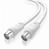 Cavo Da 10 Metri Tv Maschio/maschio Coassiale Prolunga Antenna Cav-tv10m