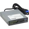 ‎Akasa Akasa Memory Card Reader, Internal, USB 3.0, Compatible with SDHC/SDXC/UHS-Black
