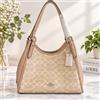 Coach Borsa a tracolla Coach Erin in tela firmata CAQ87 sabbia/tortora Charm Outlet...
