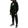 Nike - Tuta con Cappuccio da Bambino Club Chenille, Nero Codice 86N385-023 - 9B
