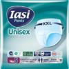 IASI Pants UNISEX, 10 Mutande Assorbenti monouso, Assorbenza EXTRA,