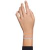 Swarovski Elements Bracciale Tennis Stile Angel Argento con Swarovski Elements Cristalli Originali