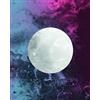 Komar - Quadro da Parete Solum Luna, in 3 Misure, Multicolore, P095D-40x50