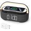 COLSUR Radiosveglia con Caricatore Wireless e Bluetooth Altoparlante, Luce | Rad