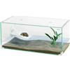 AqPet Tortuga 50 Tartarughiera Vetro Isolotto Rampa Coperchio 50x27x20cm