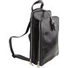 Time Resistance Clarissa OS Zaino Donna Nero In Vera Vachetta Leder Convertibile