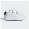 ADIDAS SCARPE ADIDAS BAMBINO RAGAZZO ADVANTAGE CF I ID5284 PELLE BIANCO NERO ORIGINALI