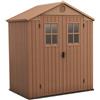 KETER Casetta da giardino darwin in evotech+ marrone - cm.190x122x221h